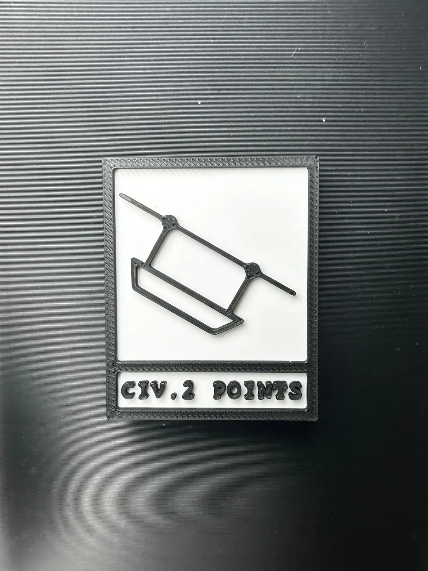 Civière inclinée 2 points