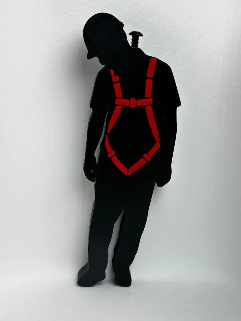 Travailleur en suspension - point dorsal