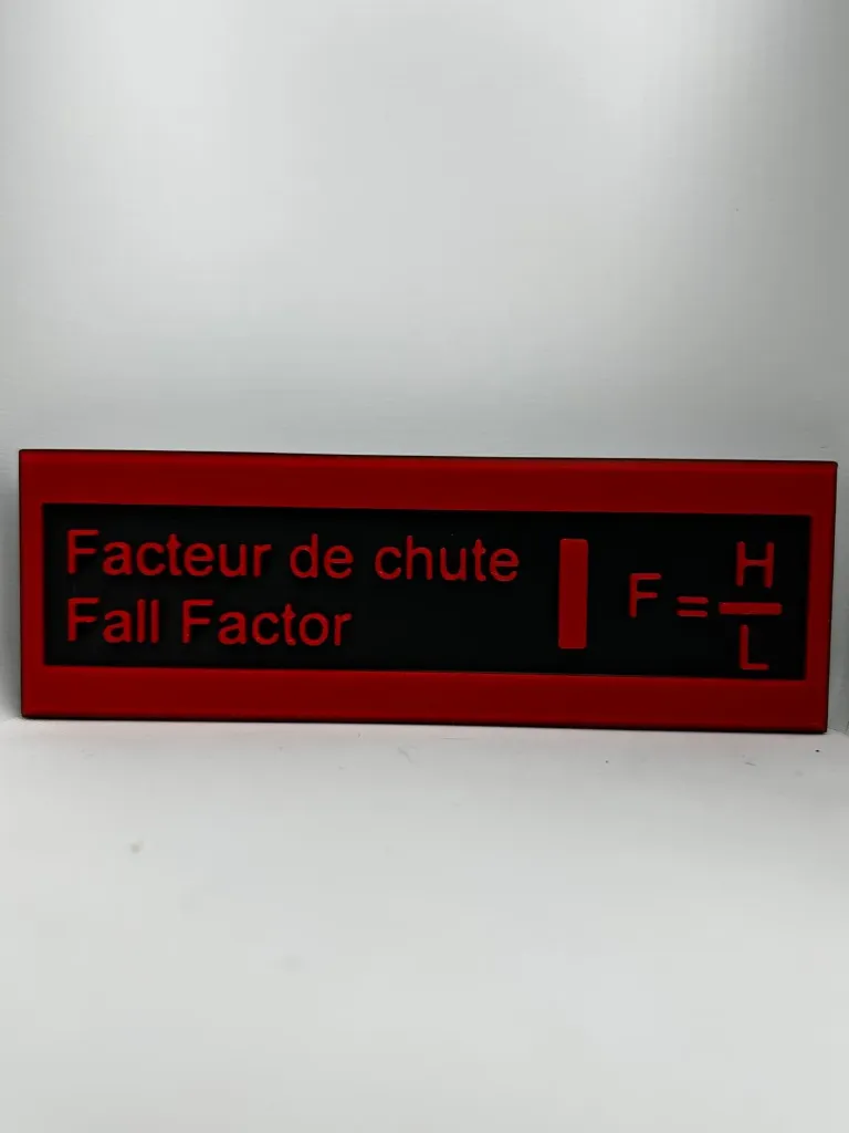 Plateforme d'évolution - Facteur de chute